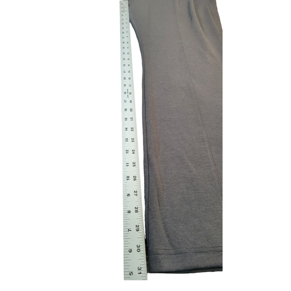 NWT GAP Mid Rise Flare‎ Ponte Pants Heather Gray Womens XL Flare Split Hem - Picture 7 of 9